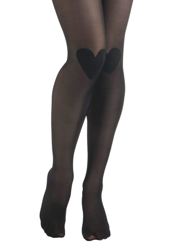 12 modcloth heart knee tights