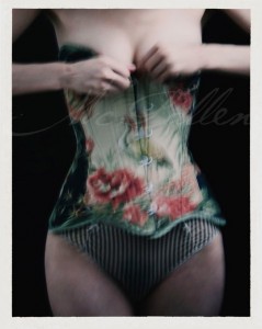Shien Lee in an Electra Designs corset, as photographed by Christopher Mc Lallen