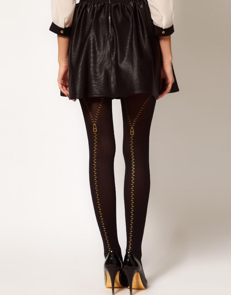 5 asos zip tights