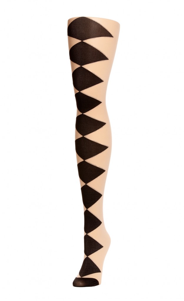 6 diamond graphic tights