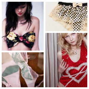 From left: Amourouse, Naomi's Lingerie, Dottie's Delights, and Honey Cooler Handmade