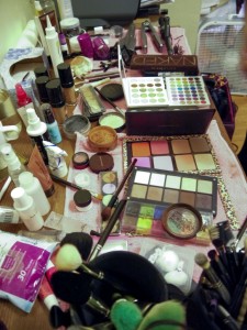 Maria's makeup table!