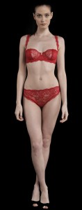 Red La Perla bra panty set 7