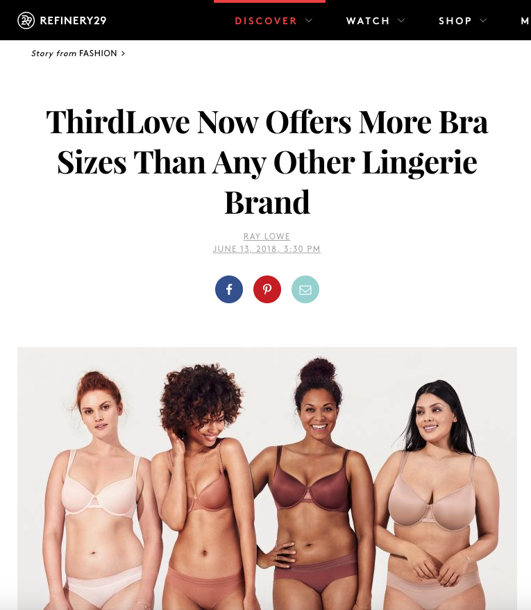 Does ThirdLove Offer More Bra Sizes Than Any Other Lingerie Brand?