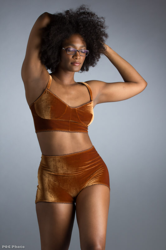 Lingerie Review: DW Danielle Wood Velvet Bralette and High Waisted