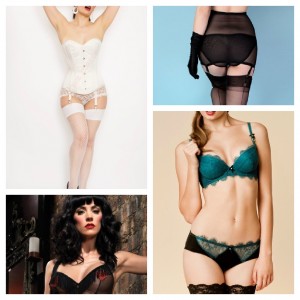 Clockwise from Top Left: True Corset, Hepburn & Leigh, Spurst Lingerie