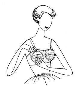 Vintage Bra Illustration