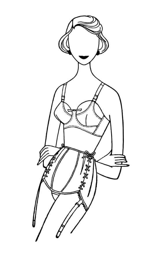 Vintage Undergarment Illustration