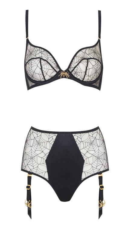 Lingerie Wishlist: Charlotte Olympia + Agent Provocateur Charlotte's Web  Bra Set