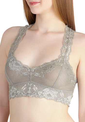 Modcloth Breath and Balance Bralette in Dolphin - $24.99
