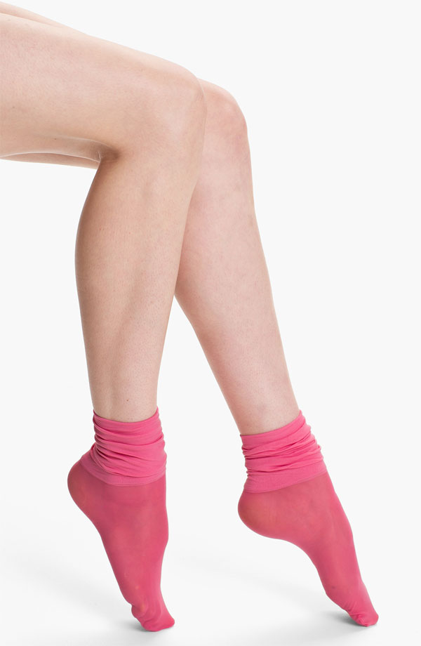 nordstrom kensie cuffed sheer ankle socks
