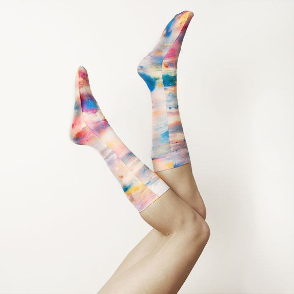 strathcona dusk skies socks