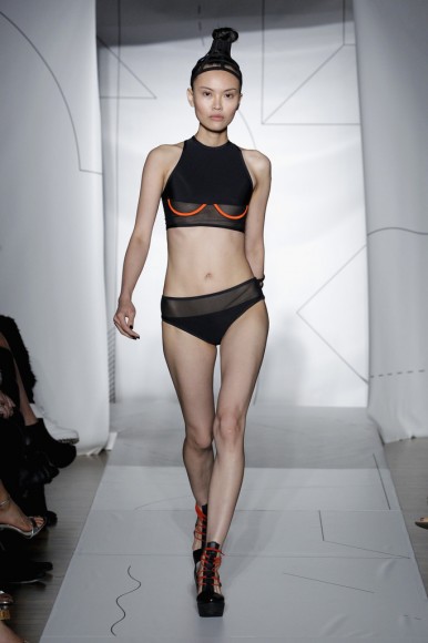 Chromat Mesh Underbust Top & Mesh Band bottom Spring/Summer 2015