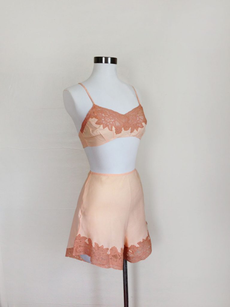 1930s Silk Lingerie Set, via Etsy