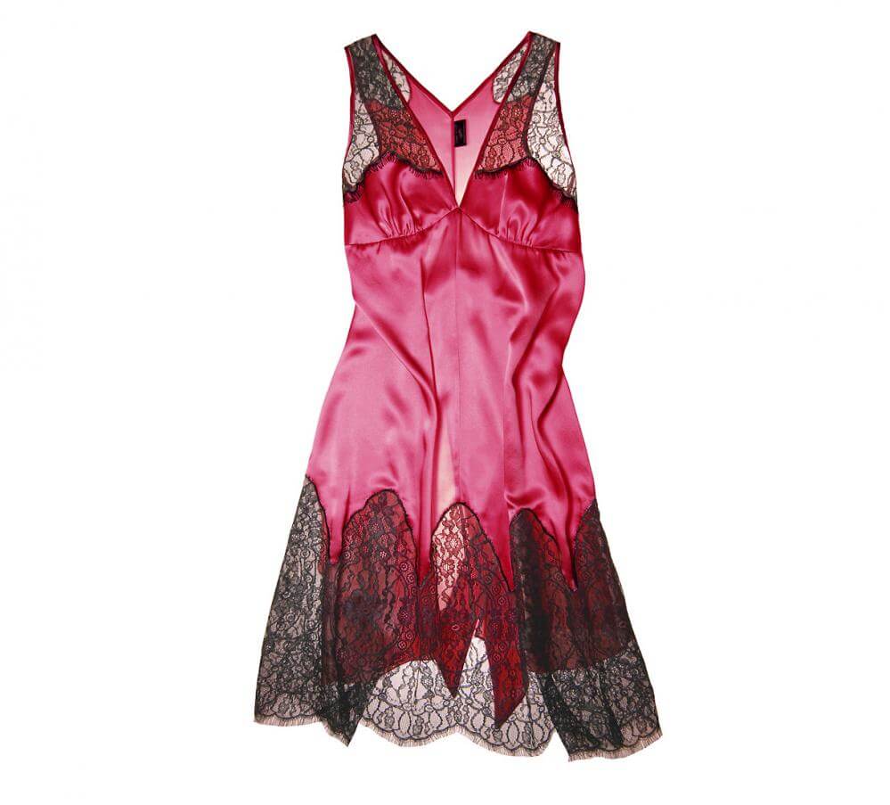 Layla L'obatti Specimens of Seduction Red Deco Lace Chemise