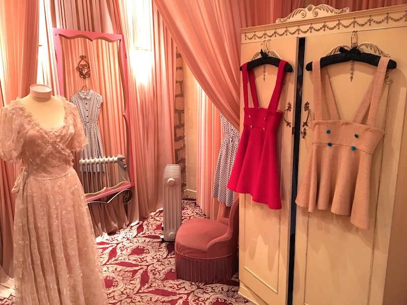 A glimpse into the dressing rooms at Fifi Chachnil