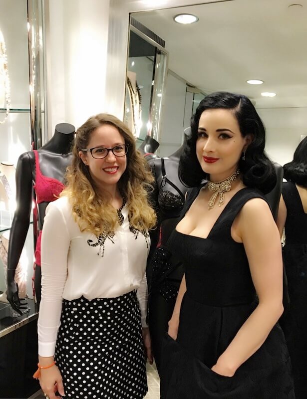 Myself with the lovely Dita Von Teese
