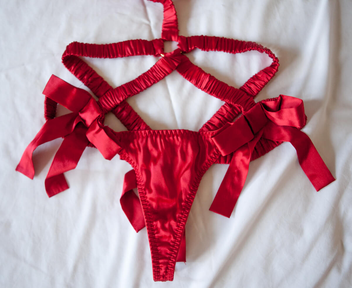 Agent Provocateur ensemble lingerie 3 pièces Lorna Blue/Neon Pink