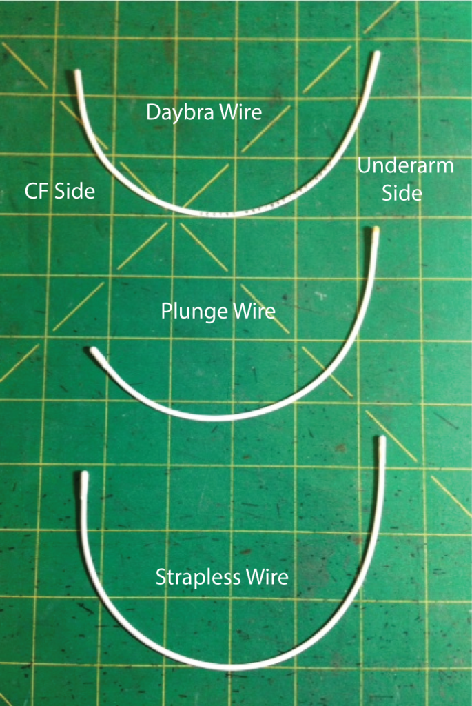 Flat Narrow V Wire Bra Separator