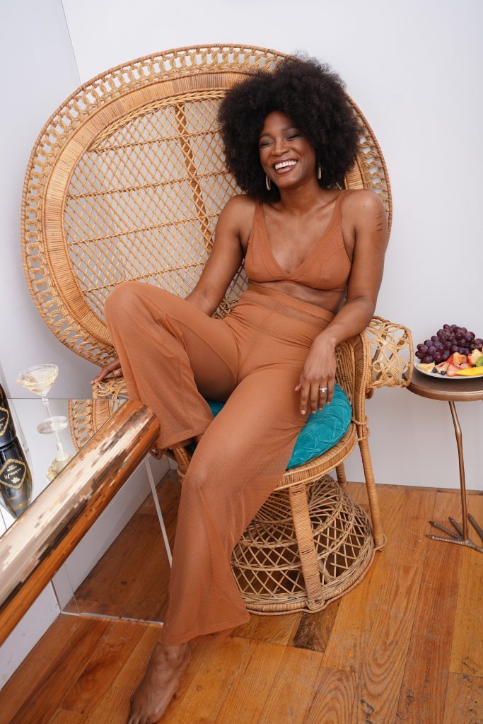 The Lingerie Addict in collaboration with Nubian Skin and The Rack Shack, photographed by Eat the Cake NYC