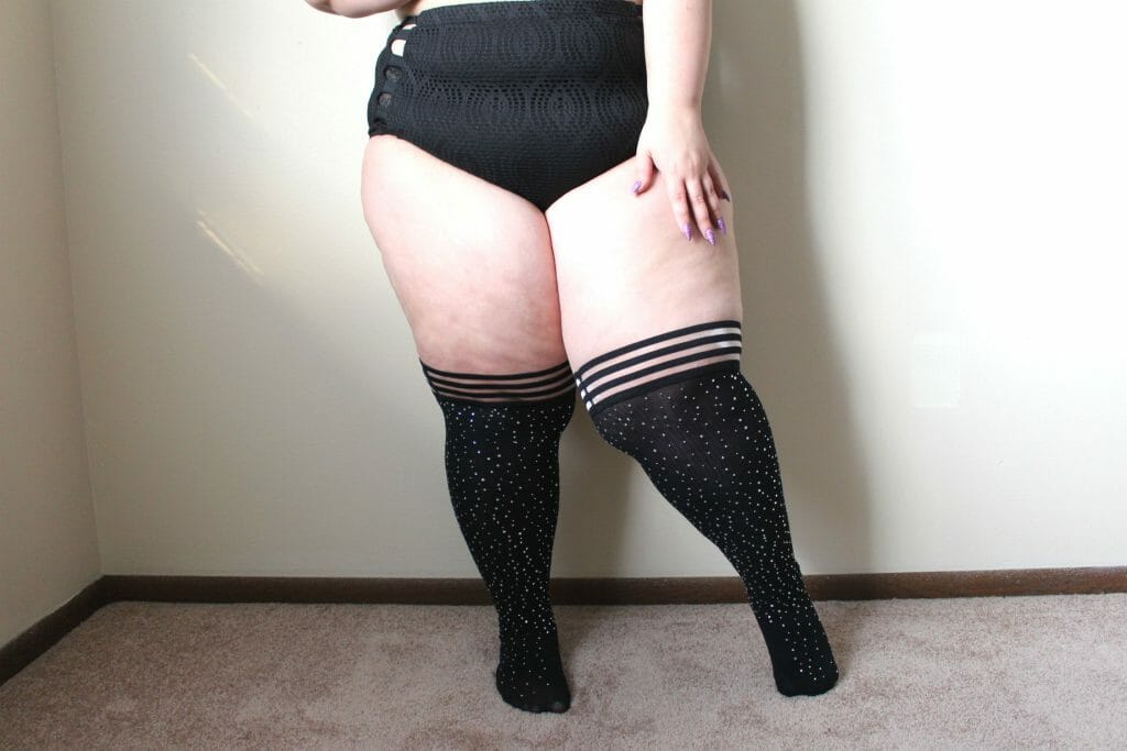 Dbleudazzled Plus Size Thigh Highs