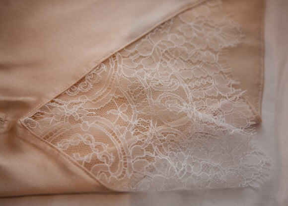 French lace insert detail