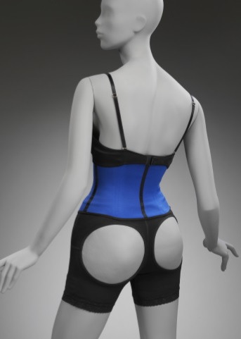 Completed fibreglass buttocks inserts, photo Lillia Prier Tisdall.