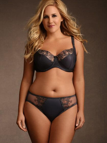 Josie Embroidered Bra Set by Hips and Curves