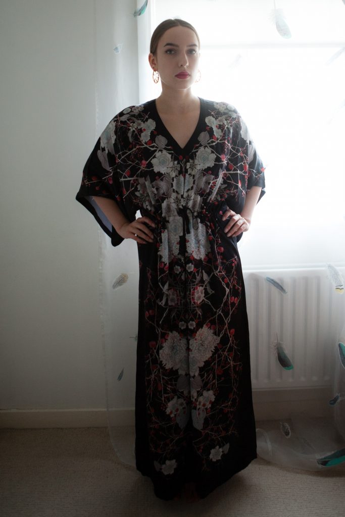 Meng V Neck Kaftan. Photo by Karolina Laskowska