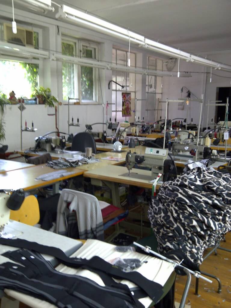 Many British brands rely on manufacturing opportunities within the EU. The prices are lower and workforce skill often higher than what can be found in the UK. It also shortens the supply chain and makes ensuring ethical production easier. In the photo is a small scale factory that I used in Poland for my brand in 2013. Photo by Karolina Laskowska