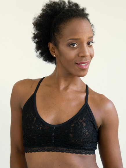 Kelly black lace bra via AnaOno