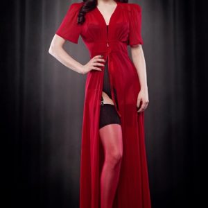 Plus Size Vintage-Inspired Lingerie Review: The Elle Robe by Kiss Me Deadly