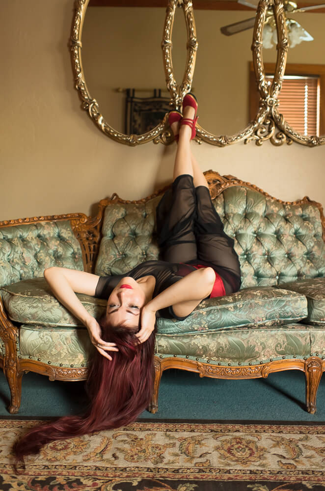 Sheer Show Pantsuit by Dottie's Delights | Model: Victoria Dagger | Photo © Alyxander Ryan