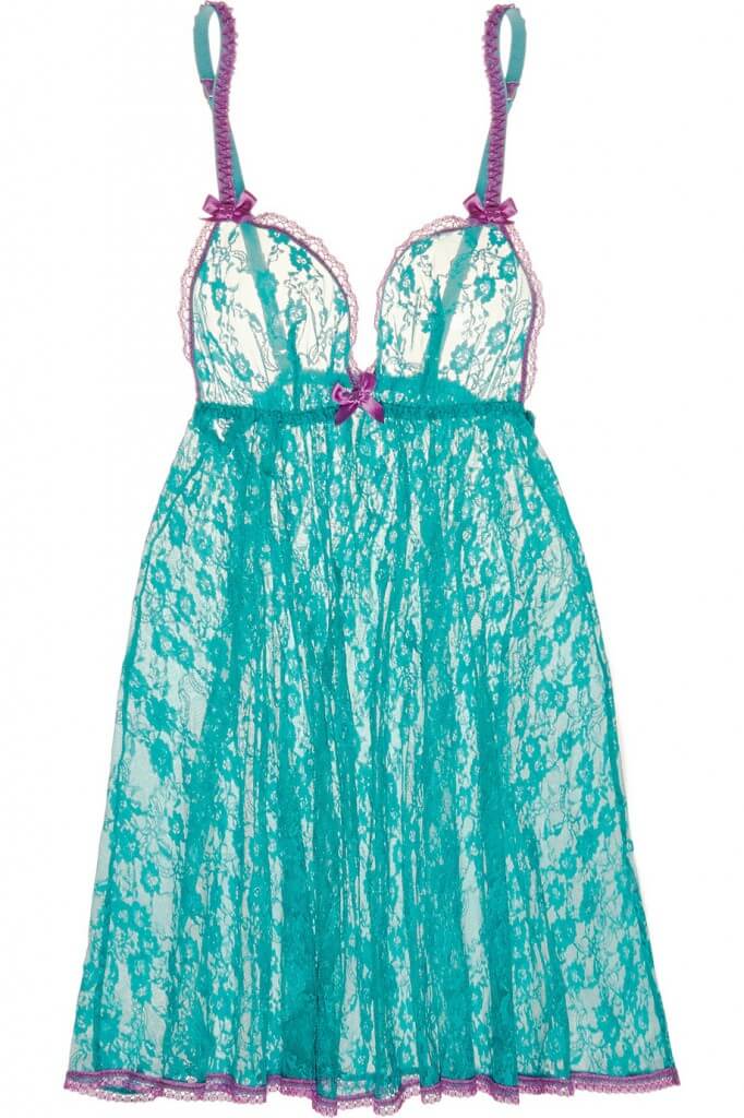 'Monica' chemise by L'Agent by Agent Provocateur, using Raschel lace