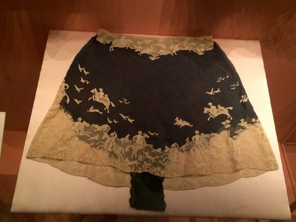 Lace appliquéd knickers, c. 1930. Taken at the Victoria and Albert Museum. Photo by Ruth Schechner