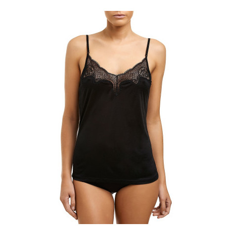 Love and Lustre - Silk Jersey Camisole with Leavers Lace