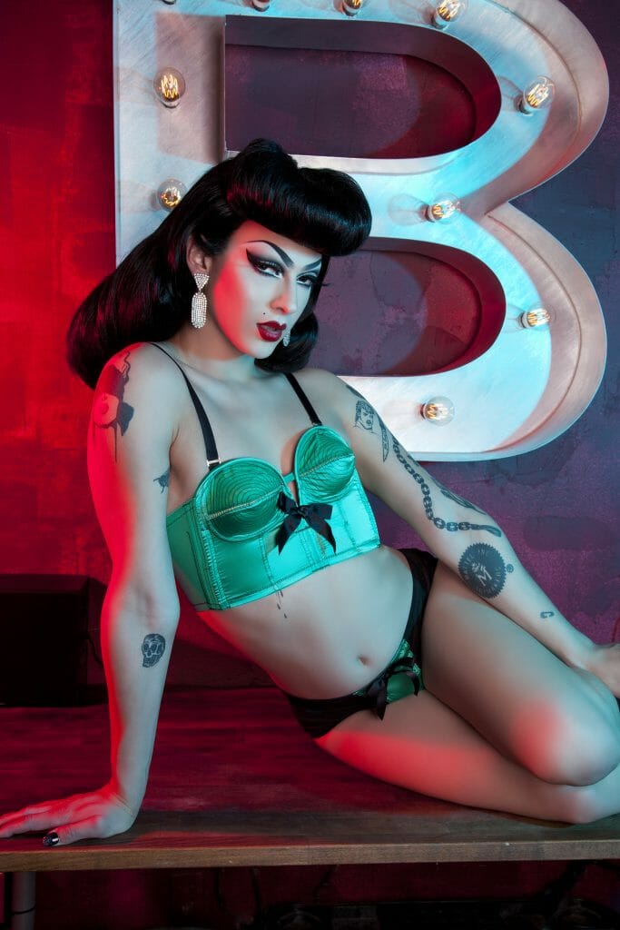 Violet Chacki for Bettie Page Lingerie by Playful Promises