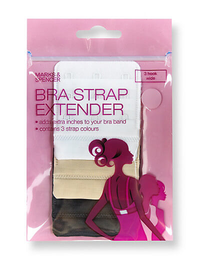 A 3-pack set of Bra extenders from Marks & Spencer