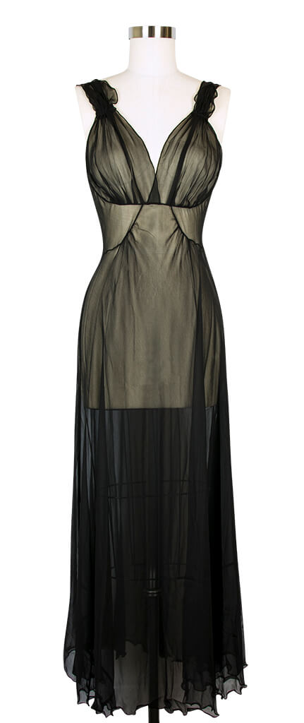 Mary Green Silk Georgette '40's' Gown - $163.00