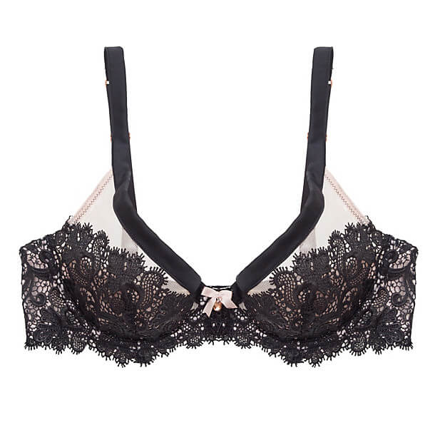 Myla's 'Layla' bra uses a guipure lace on the cups and cradle.