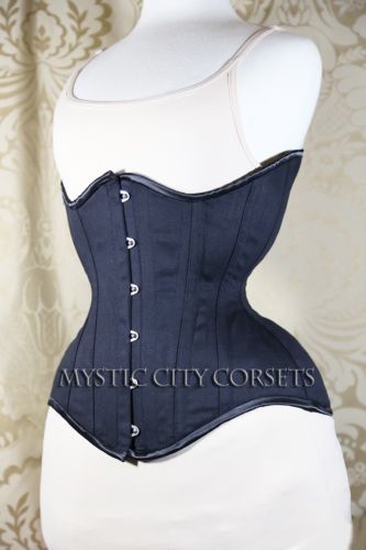 Mystic City "MCC-68" cotton longline/high-back underbust corset.