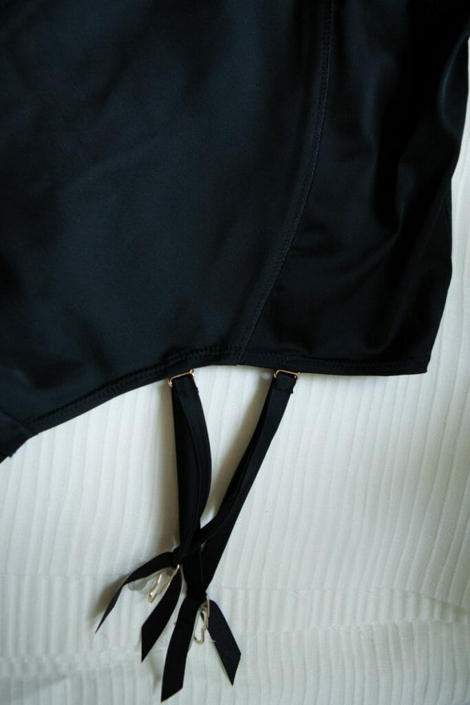 Suspender strap detail on the 'Genie' Bodysuit by Murmur. Photography by K. Laskowska. 