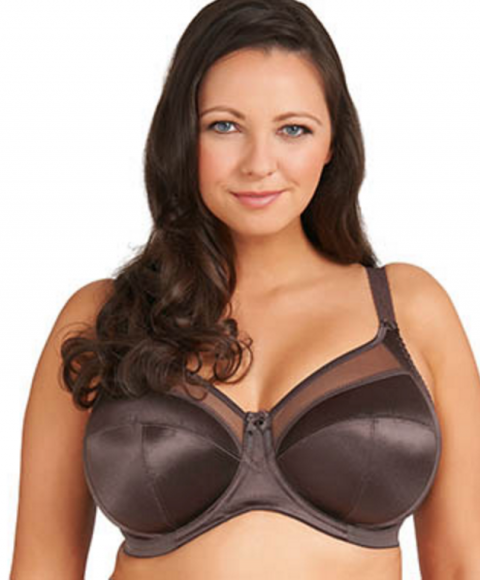 The Keira by Goddess in Chocolate (band sizes up to 46). 
