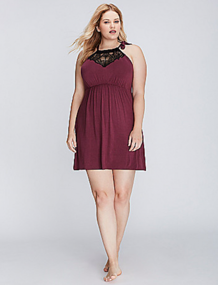 Lane Bryant High Neck Chemise