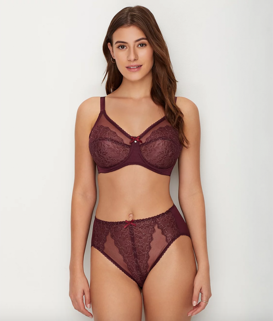 Wacoal Retro Chic Bra in Wine