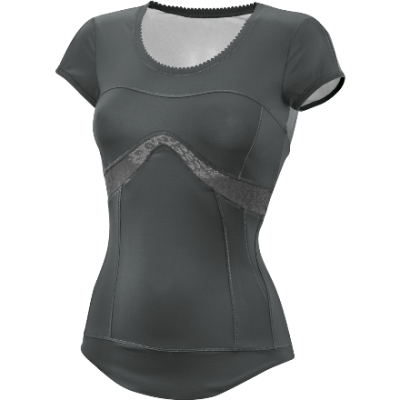 Stella McCartney for Adidas Studio Performance Tee with contoured sheer cutouts