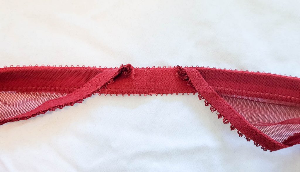 The stitching of the knicker hips is already starting to unravel, although it can be repaired. 'Myth' ouvert knickers by Tisja Damen. Photography by K. Laskowska