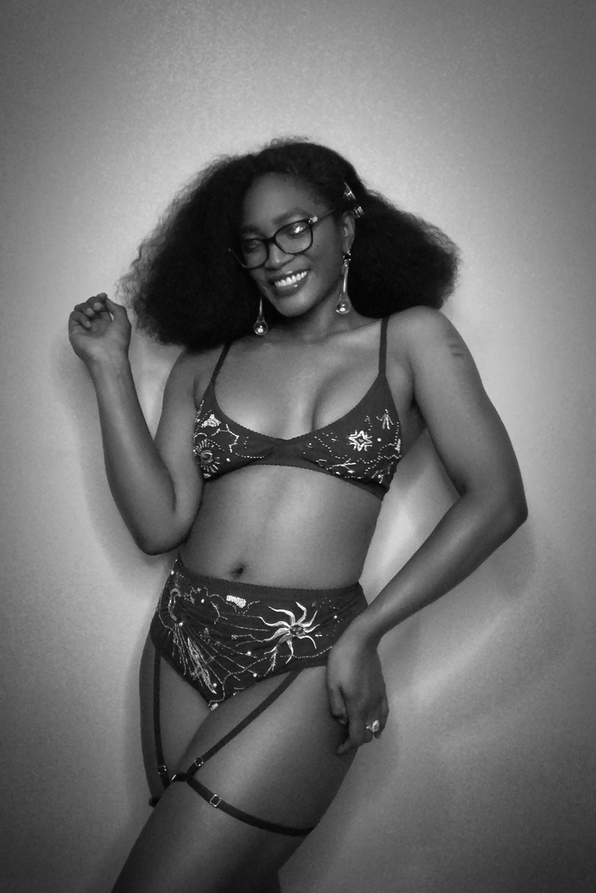 Cora Harrington, The Lingerie Addict, wearing Love and Swans Lingerie, photographed by Tigz Rice