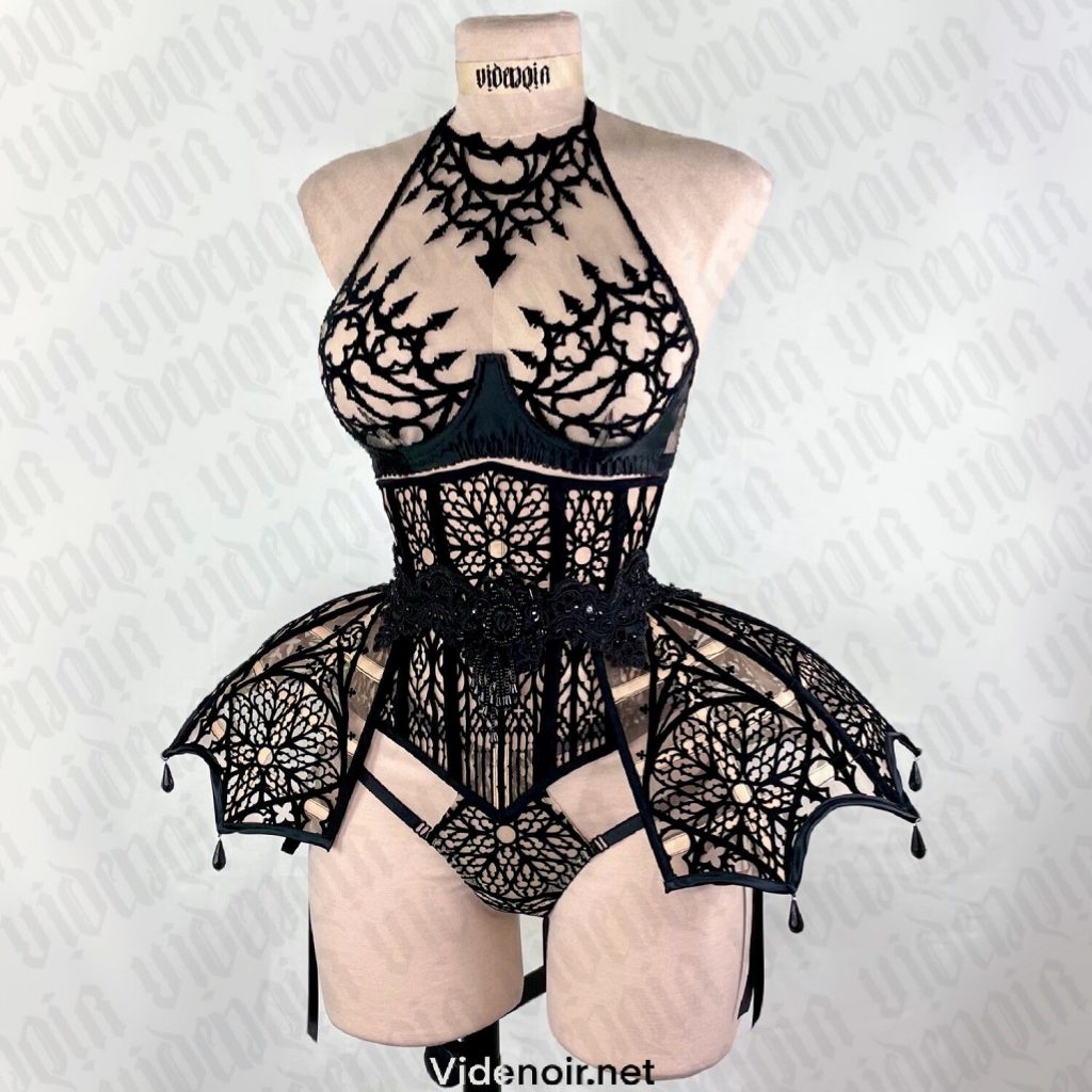 Videnoir's 'Cathedral' lingerie set