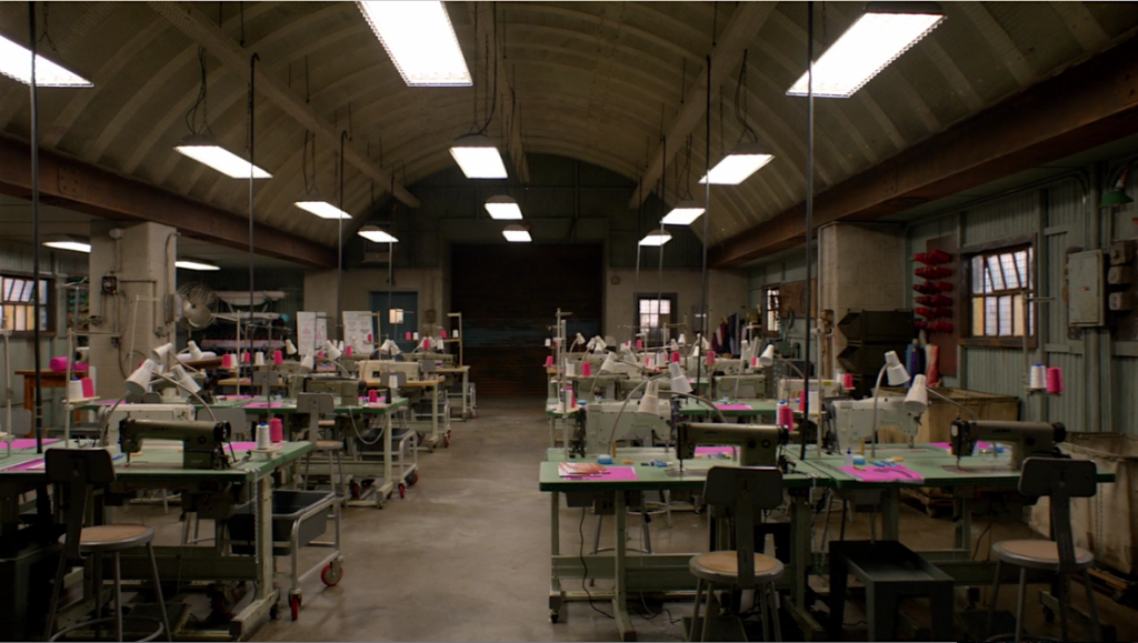 Whispers intimate apparel factory, set in Litchfield Prison. From Orange is the New Black Wikia.